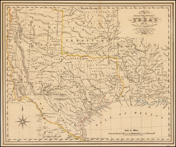 1-Texas and Southwest Map By Charles Frederick Cheffins