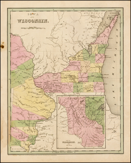 42-Midwest and Plains Map By Thomas Gamaliel Bradford