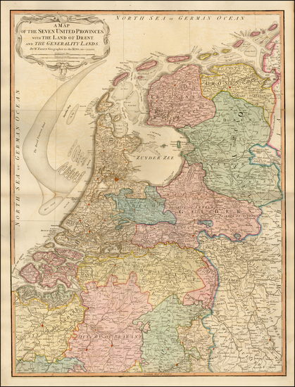 28-Netherlands Map By William Faden