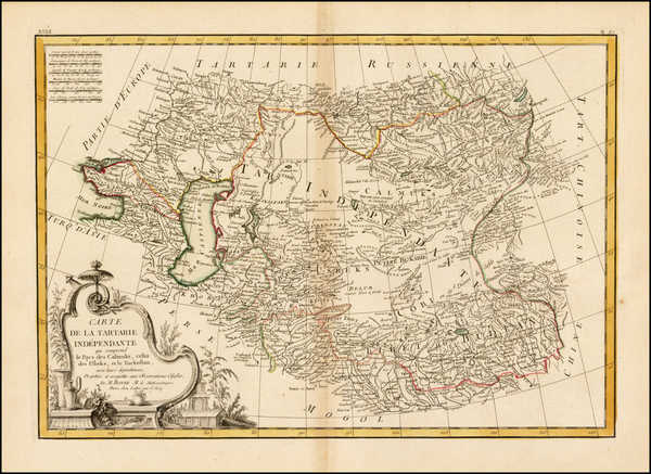 44-Central Asia & Caucasus and Russia in Asia Map By Rigobert Bonne