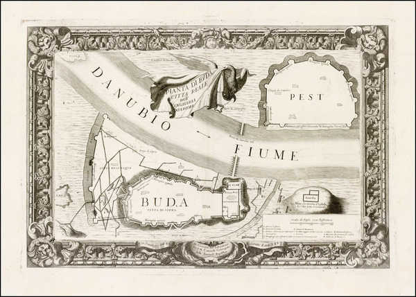 1-Hungary Map By Vincenzo Maria Coronelli