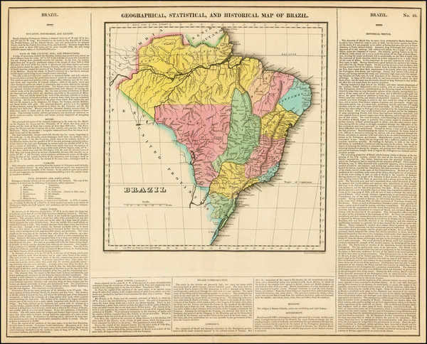 16-South America and Brazil Map By Henry Charles Carey  &  Isaac Lea