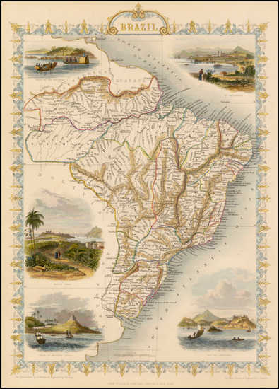 86-Brazil Map By John Tallis