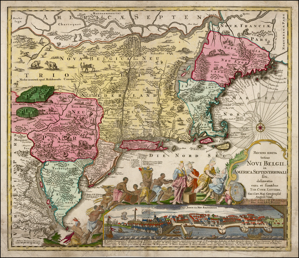 63-New England, Mid-Atlantic and Canada Map By Tobias Conrad Lotter