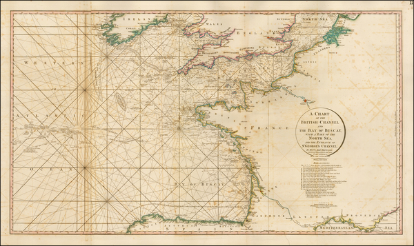 18-Europe, British Isles, Belgium, France and Spain Map By William Faden