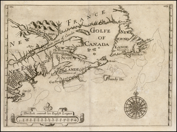 34-New England and Canada Map By William Alexander