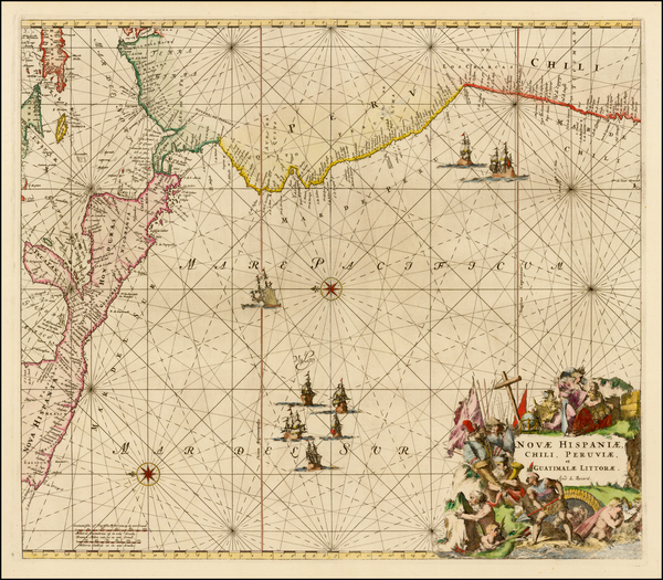 56-Mexico, Central America, Colombia, Chile and Peru & Ecuador Map By Louis Renard