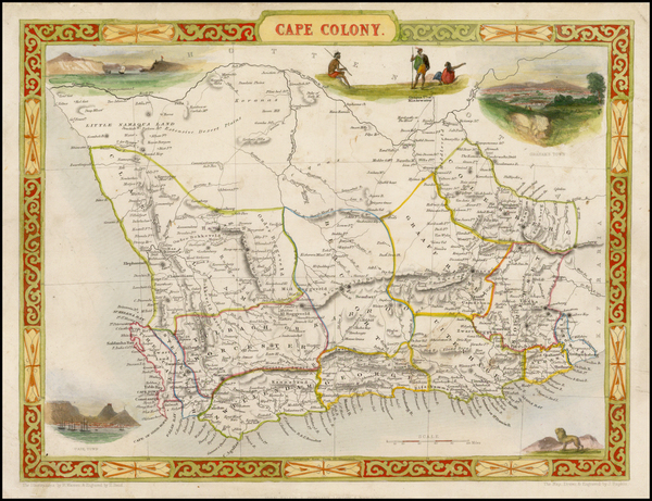 52-South Africa Map By John Tallis