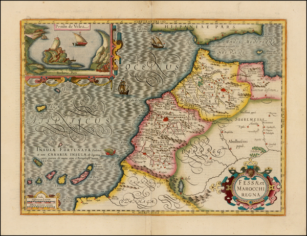 25-North Africa and West Africa Map By Jodocus Hondius