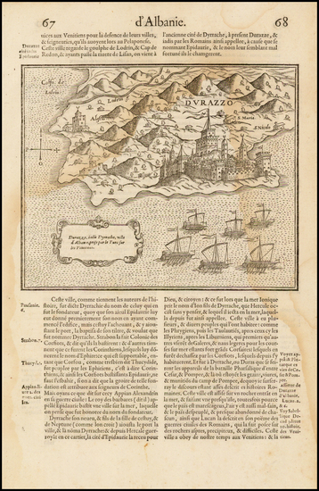 46-Balkans and Albania, Kosovo, Macedonia Map By Francois De Belleforest