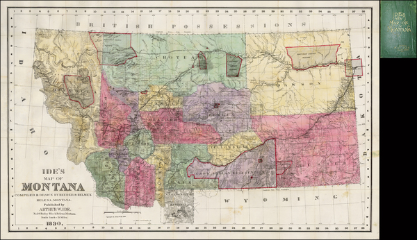 55-Plains, Rocky Mountains and Montana Map By Arthur W. Ide