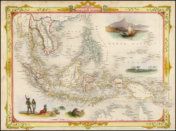 41-Southeast Asia and Philippines Map By John Tallis