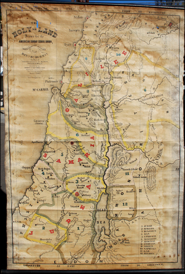 94-Holy Land Map By John P. Durbin