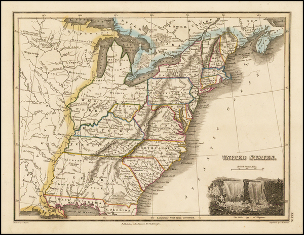 67-United States and Southeast Map By John Thomson