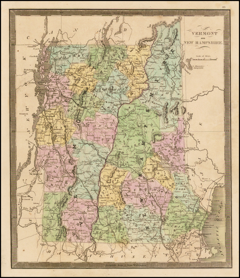 63-New Hampshire and Vermont Map By Jeremiah Greenleaf