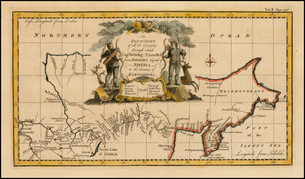 5-Polar Maps and Russia in Asia Map By Emanuel Bowen