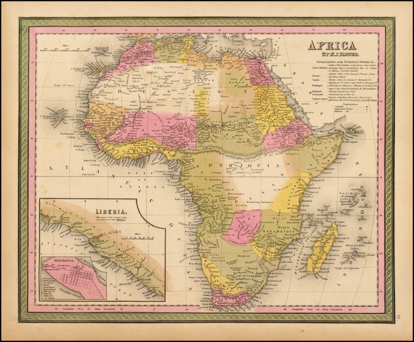 53-Africa Map By Henry Schenk Tanner