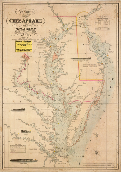 24-Mid-Atlantic, Maryland, Delaware and Southeast Map By Fielding Lucas Jr.