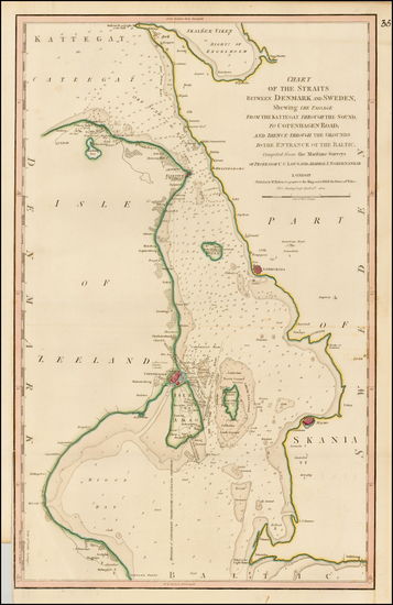 21-Baltic Countries, Scandinavia, Sweden and Denmark Map By William Faden