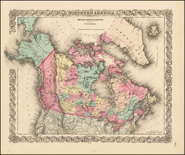 26-Alaska and Canada Map By Joseph Hutchins Colton