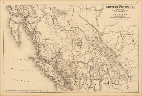 52-Alaska and Canada Map By Joseph William Trutch