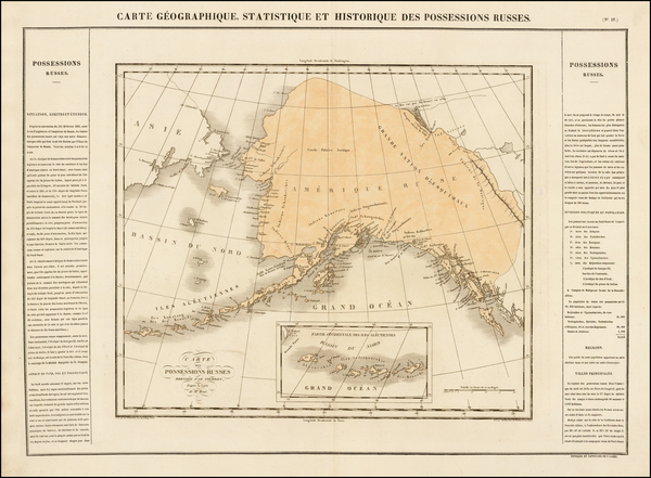 67-Alaska and Canada Map By Jean Alexandre Buchon