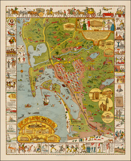 78-California Map By Jo Mora