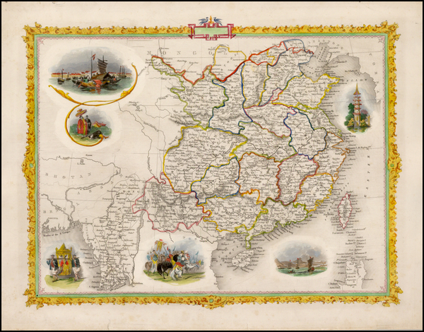 96-China and Southeast Asia Map By John Tallis