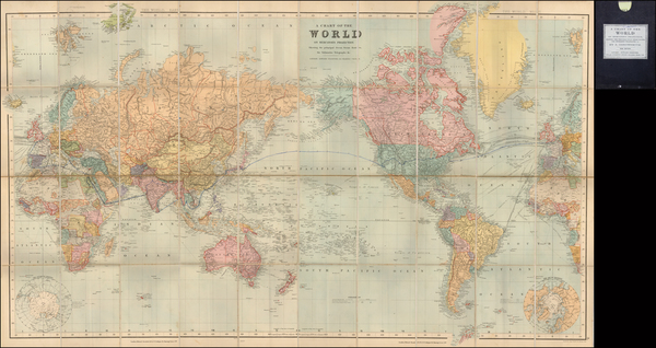 79-World and World Map By Edward Stanford