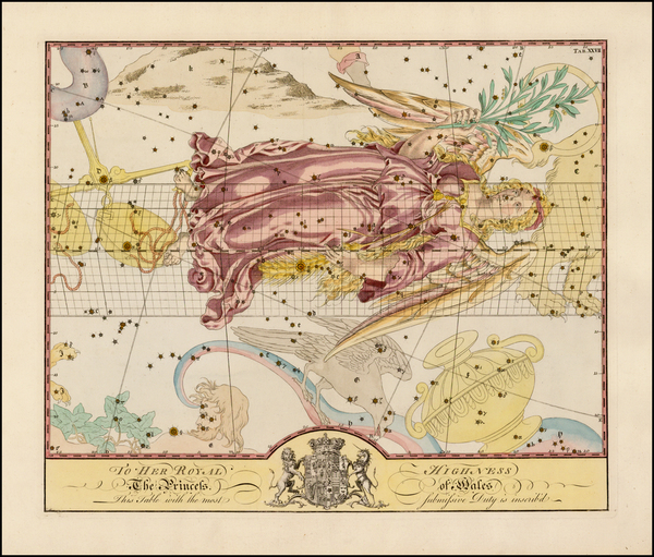 79-Celestial Maps Map By John Bevis