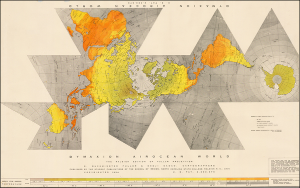 98-World Map By R. Buckminster Fuller  &  Shoji Sadao