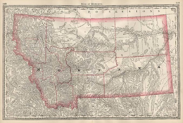 78-Plains and Rocky Mountains Map By Rand McNally & Company