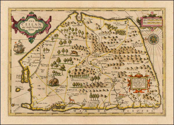 19-India and Other Islands Map By Jodocus Hondius