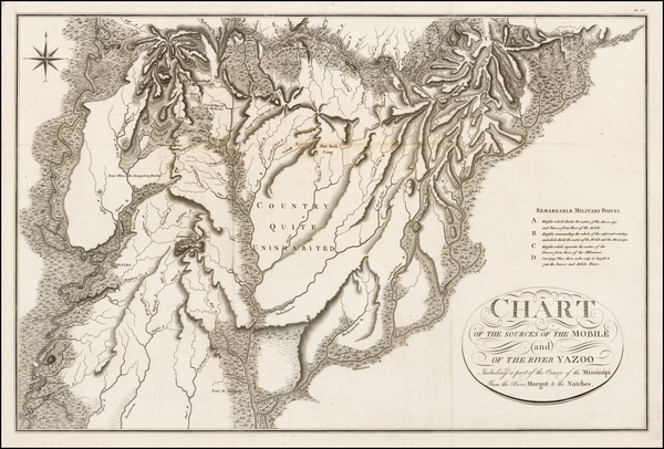 43-South Map By Georges Henri Victor Collot