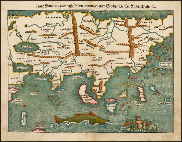 84-Asia and Asia Map By Sebastian Munster