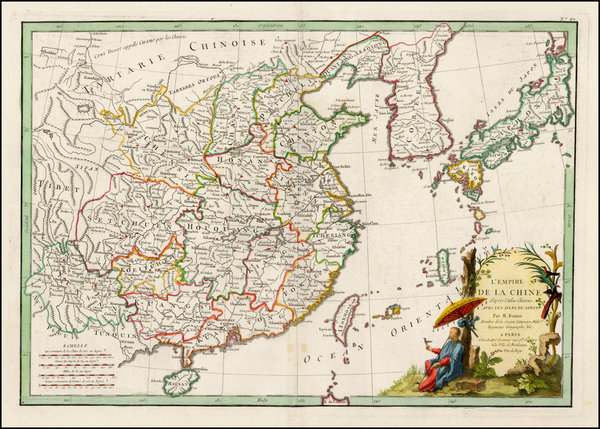 43-China, Japan and Korea Map By Jean Lattré