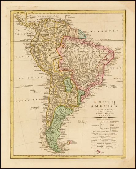 87-South America Map By Robert Wilkinson