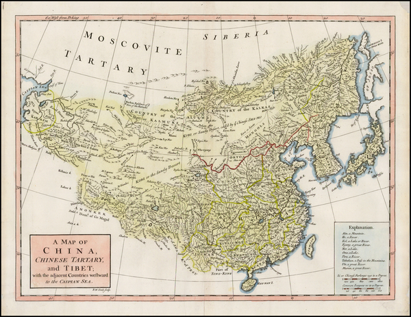 4-China and Central Asia & Caucasus Map By Richard William Seale