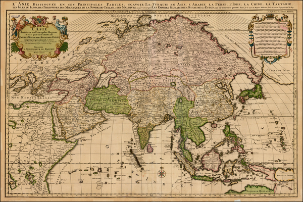 50-Asia and Asia Map By Cornelis Mortier