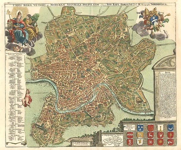 14-Europe and Italy Map By Johann Baptist Homann