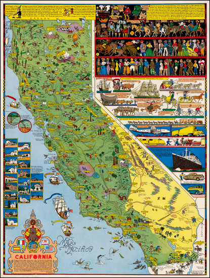 61-California Map By Jo Mora