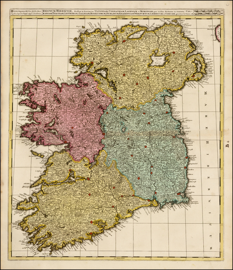 40-Ireland Map By Gerard & Leonard Valk