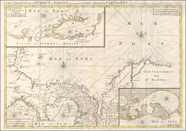 8-Central America Map By Johannes Covens  &  Pierre Mortier