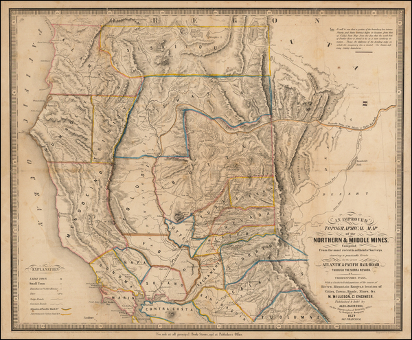 55-California Map By Alexander Zakreski / Mahlon Milleson