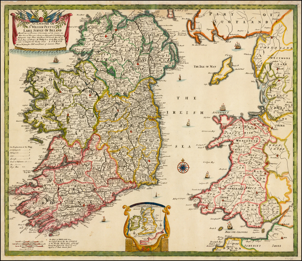 56-Ireland Map By Philip Lea