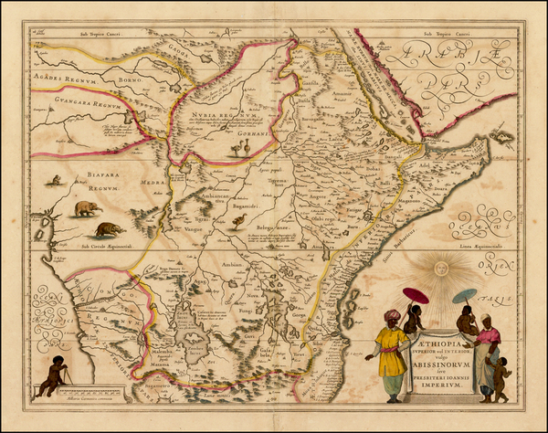 21-East Africa and West Africa Map By Willem Janszoon Blaeu