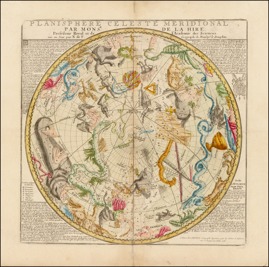 23-Celestial Maps Map By Nicolas de Fer / Louis Charles Desnos