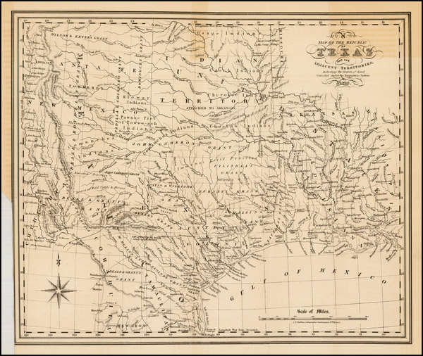 45-Texas and Southwest Map By Charles Frederick Cheffins