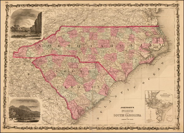 57-Southeast Map By Alvin Jewett Johnson