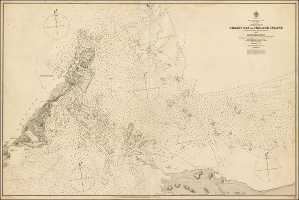 45-Atlantic Ocean, Caribbean and Bermuda Map By British Admiralty